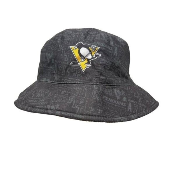 Pittsburgh Penguins Reversible Bucket Hat Cap 4/11/23 SGA PPG Paints Arena NHL - Picture 6 of 12